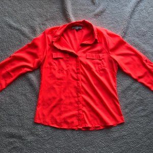Bright Orange Blouse